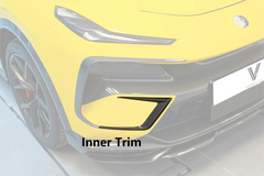 Lotus Eletre 2023 2024 with Aftermarket Parts - PK Style Front Bumper Outer & Inner Trim Pre-preg Carbon Fiber from Ventus Veloce