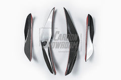 Lotus Emira 3.6 V6 2.0 Four-cylinder 2022-ON with Aftermarket Parts - AE Front Canards?Carbon Fiber from ArmorExtend