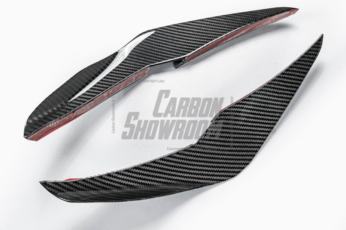 Lotus Emira 3.6 V6 2.0 Four-cylinder 2022-ON with Aftermarket Parts - AE Front Canards?Carbon Fiber from ArmorExtend