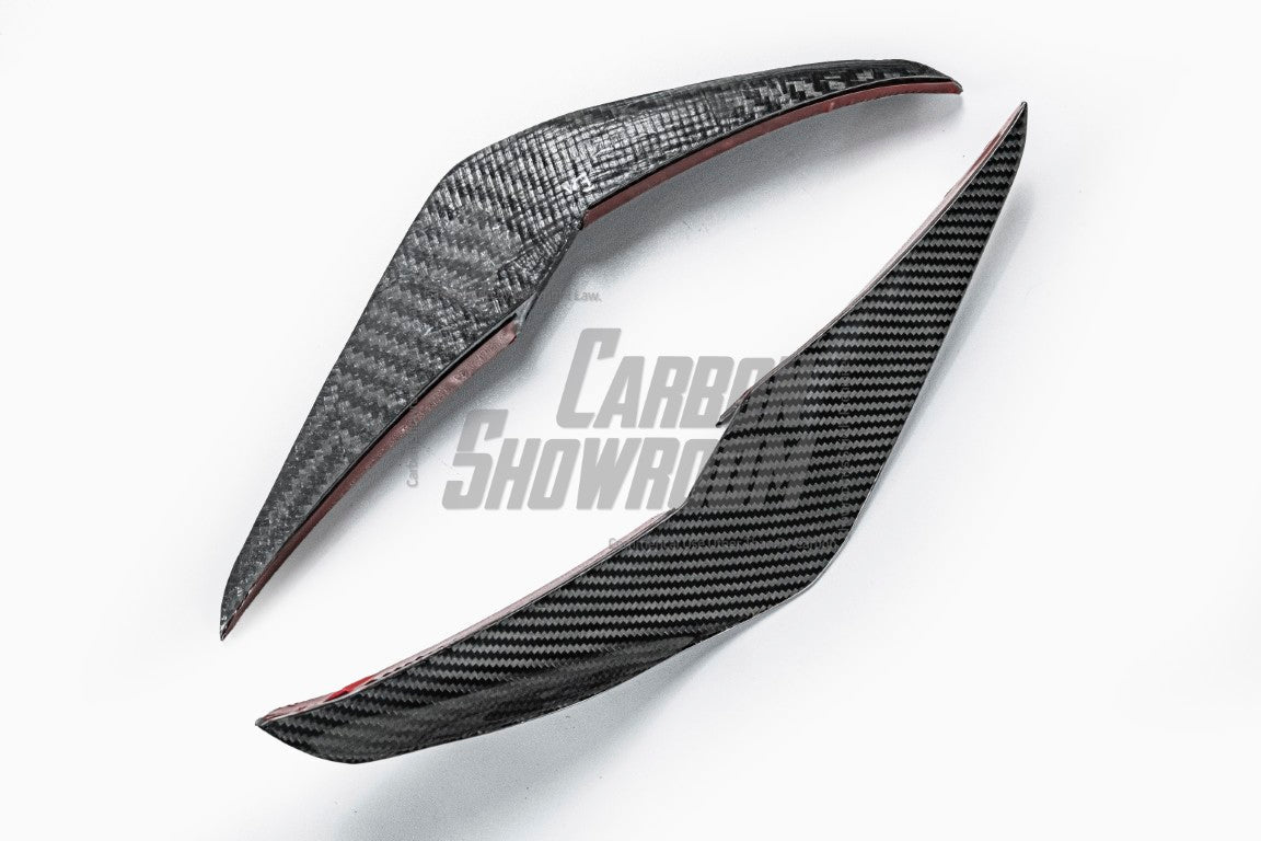 Lotus Emira 3.6 V6 2.0 Four-cylinder 2022-ON with Aftermarket Parts - AE Front Canards?Carbon Fiber from ArmorExtend