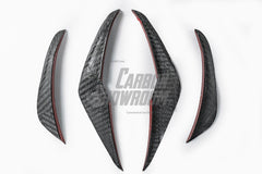 Lotus Emira 3.6 V6 2.0 Four-cylinder 2022-ON with Aftermarket Parts - AE Front Canards?Carbon Fiber from ArmorExtend