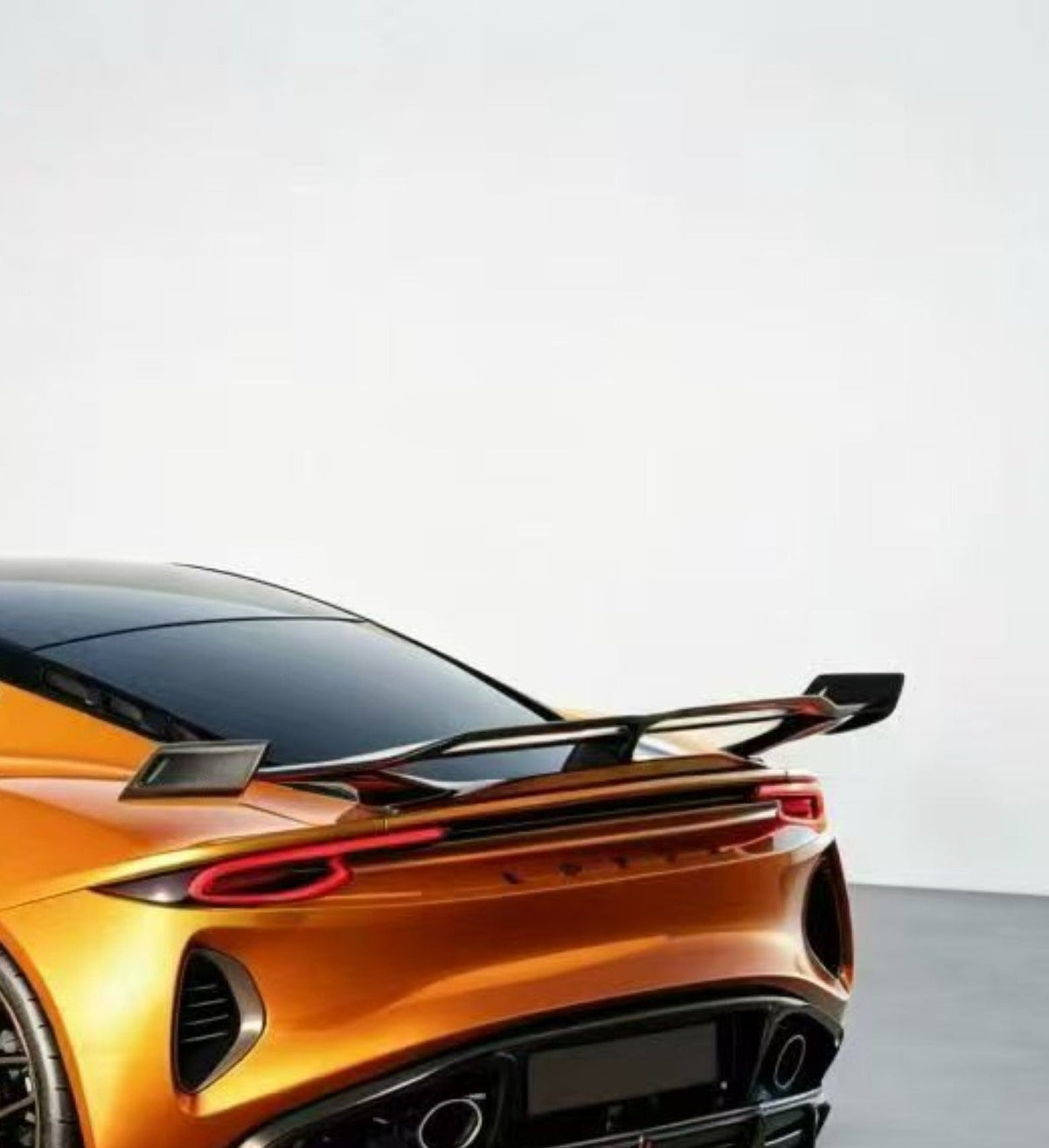 Lotus Emira 3.6 V6 2.0 Four-cylinder 2022-ON with Aftermarket Parts - ART Rear Wing Dry Pre-preg Carbon Fiber from ArmorExtend