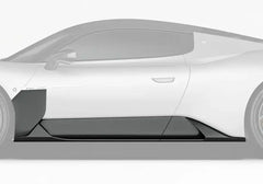 Maserati MC20 2022-ON with Aftermarket Parts - OEM Replacement Style Side Skirts Dry Pre-preg Carbon Fiber from Aero Republic