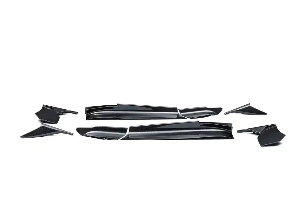 Maserati MC20 2022-ON with Aftermarket Parts - OEM Replacement Style Side Skirts Dry Pre-preg Carbon Fiber from Aero Republic