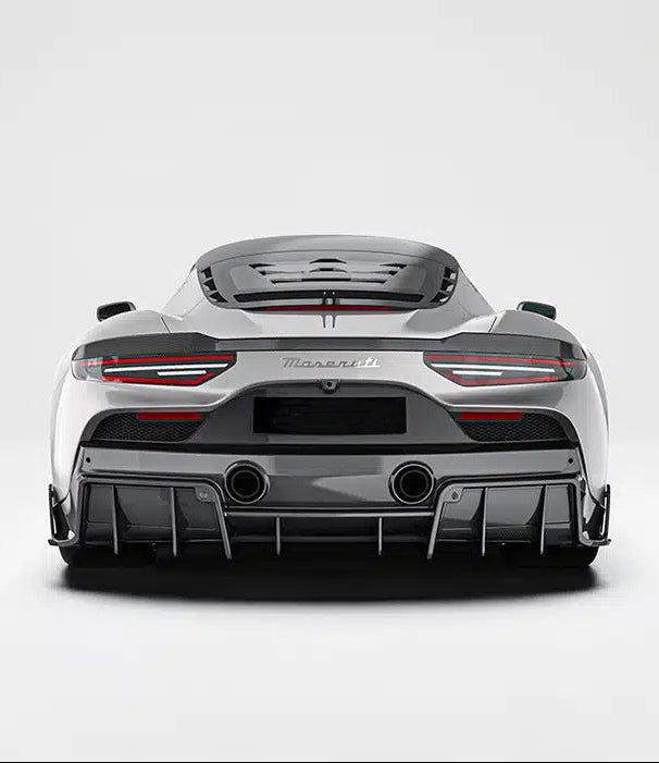 Maserati MC20 2022-ON with Aftermarket Parts - Rear Diffuser Dry Pre-preg Carbon Fiber from Ventus Veloce