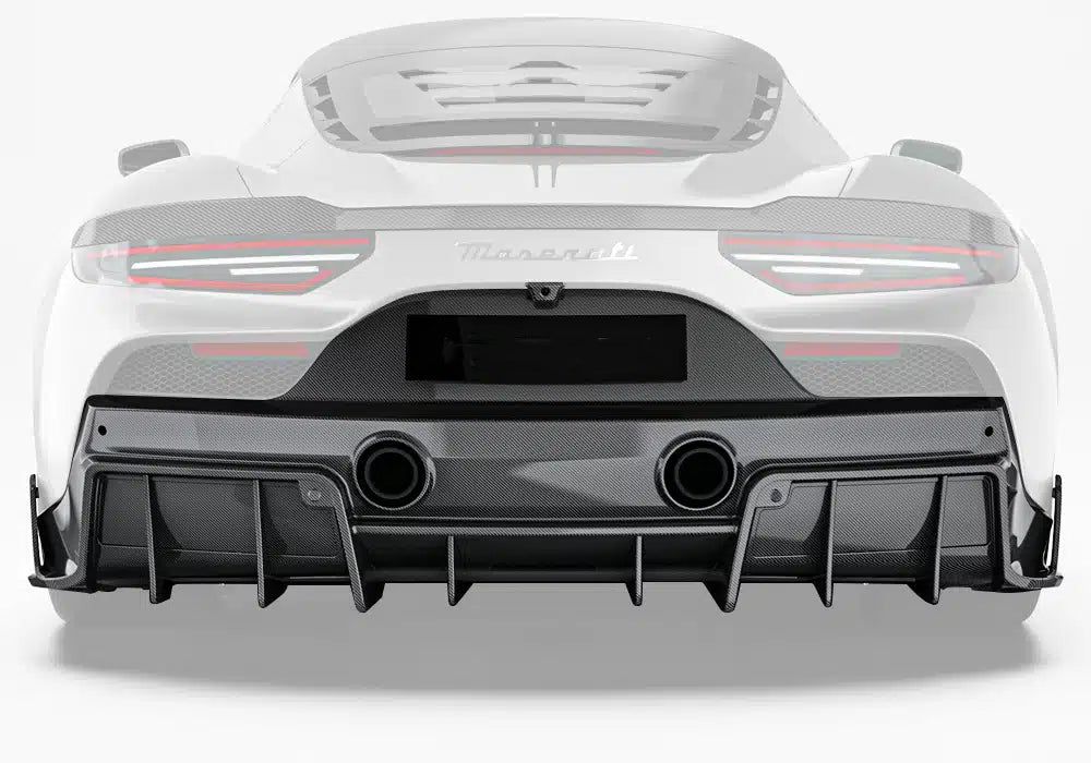 Maserati MC20 2022-ON with Aftermarket Parts - Rear Diffuser Dry Pre-preg Carbon Fiber from Ventus Veloce