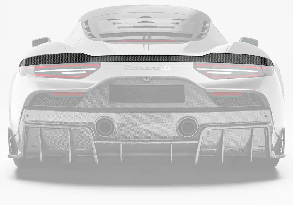 Maserati MC20 2022-ON with Aftermarket Parts - Rear Spoiler Dry Pre-preg Carbon Fiber from Ventus Veloce
