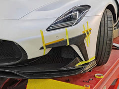 Maserati MC20 2022-ON with Aftermarket Parts - V2 Front Canards Dry Pre-preg Carbon Fiber from Ventus Veloce