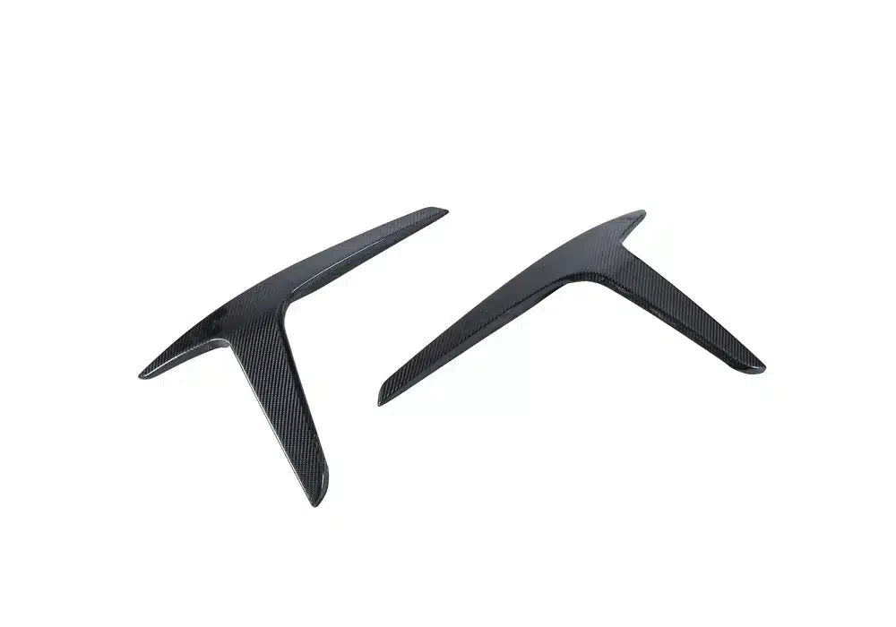 Maserati MC20 2022-ON with Aftermarket Parts - V2 Front Canards Dry Pre-preg Carbon Fiber from Ventus Veloce