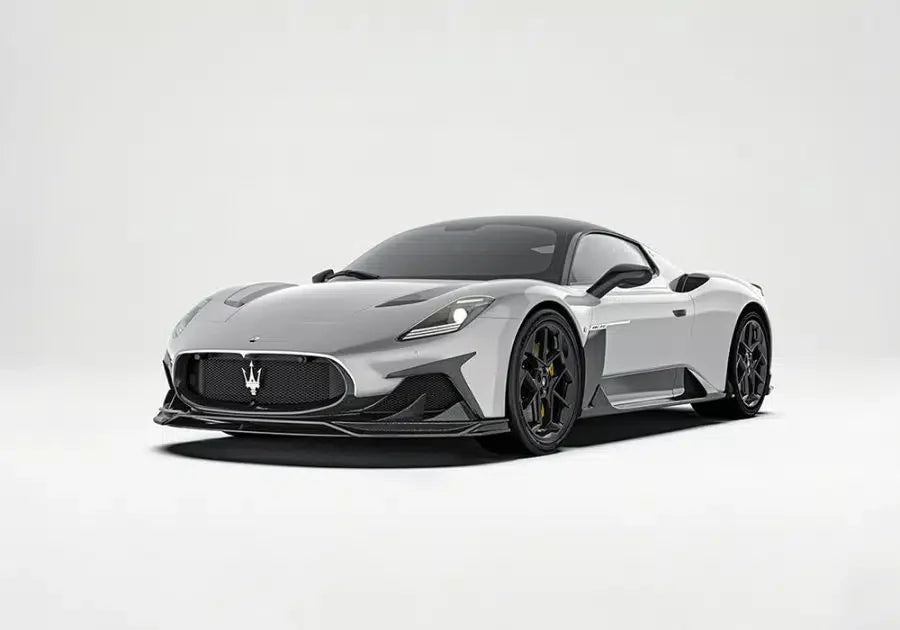 Maserati MC20 2022-ON with Aftermarket Parts - V2 Front Canards Dry Pre-preg Carbon Fiber from Ventus Veloce