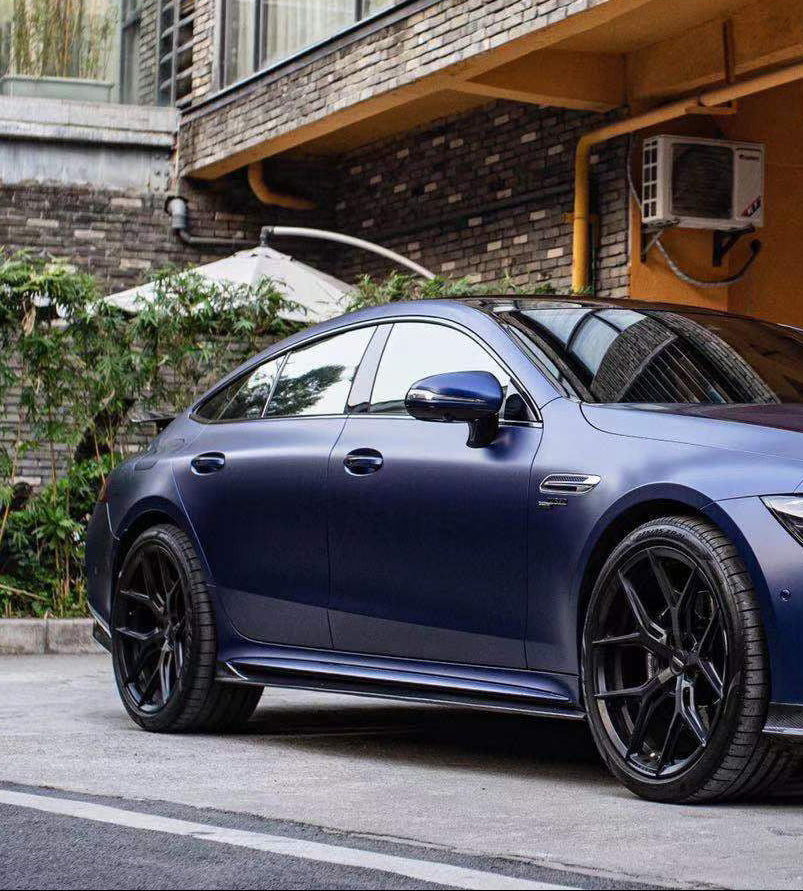 Mercedes-Benz AMG GT 4 Door GT53 GT50 GT43 X290 2019 2020 2021 2022 2023 2024 with Aftermarket Parts - Side Skirts Dry Pre-preg Carbon Fiber from Ventus Veloce