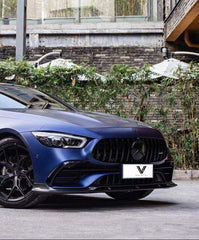 Mercedes-Benz AMG GT 4 Door GT53 GT50 GT43 X290 2019 2020 2021 2022 2023 2024 with Aftermarket Parts - Front Lip Dry Pre-preg Carbon Fiber from Ventus Veloce