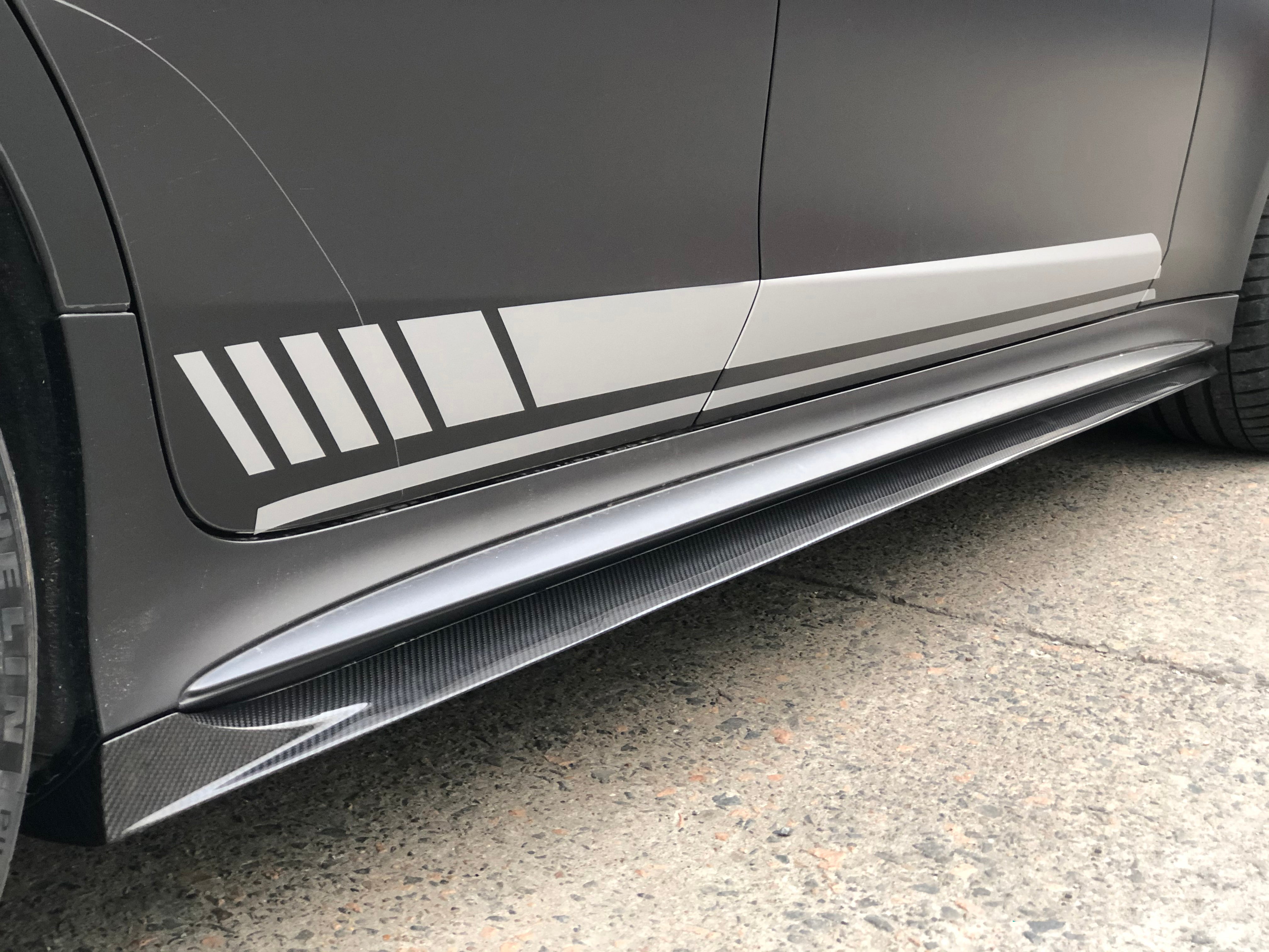 Mercedes-Benz AMG GT 4 Door GT53 GT50 GT43 X290 2019 2020 2021 2022 2023 2024 with Aftermarket Parts - Side Skirts Dry Pre-preg Carbon Fiber from Ventus Veloce