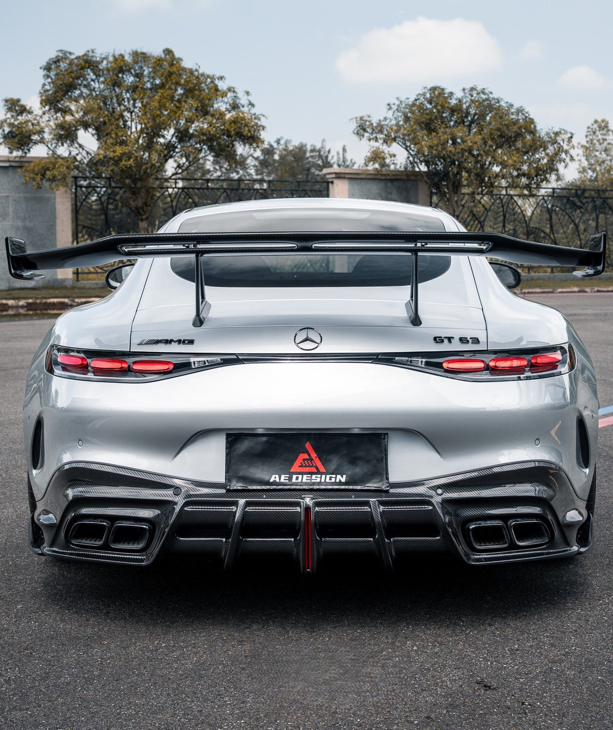 Mercedes Benz AMG GT63 SE Performance/Pro/Base GT55 C192 2025-ON with Aftermarket Parts - ART Rear Diffuser Dry Pre-preg Carbon Fiber from ArmorExtend