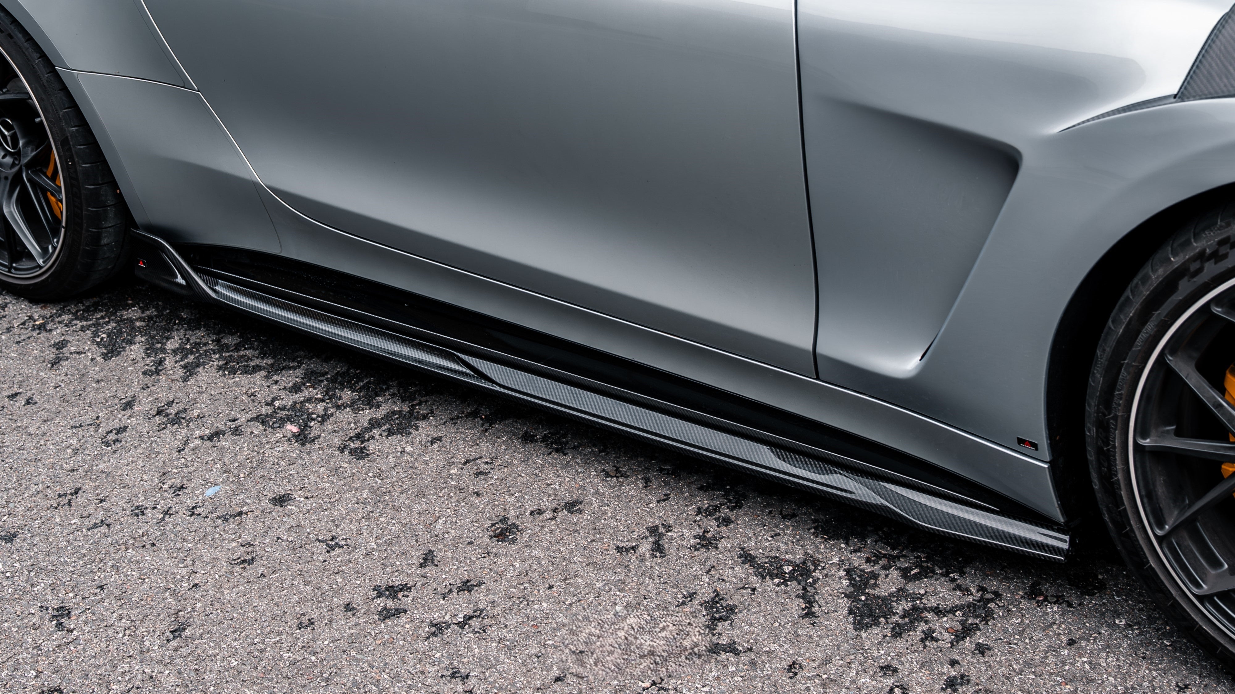 Mercedes Benz AMG GT63 SE Performance/Pro/Base GT55 C192 2025-ON with Aftermarket Parts - ART Side Skirts Dry Pre-preg Carbon Fiber from ArmorExtend