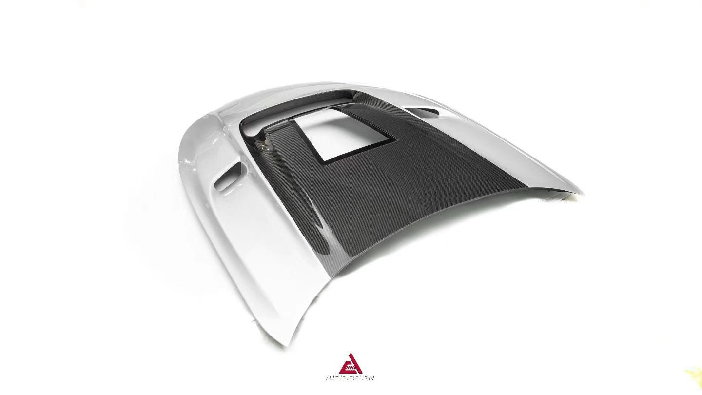 Mercedes Benz AMG GT63 SE Performance/Pro/Base GT55 GT43 C192 2025-ON with Aftermarket Parts - ART Hood Bonnet Dry Pre-preg Carbon Fiber from ArmorExtend