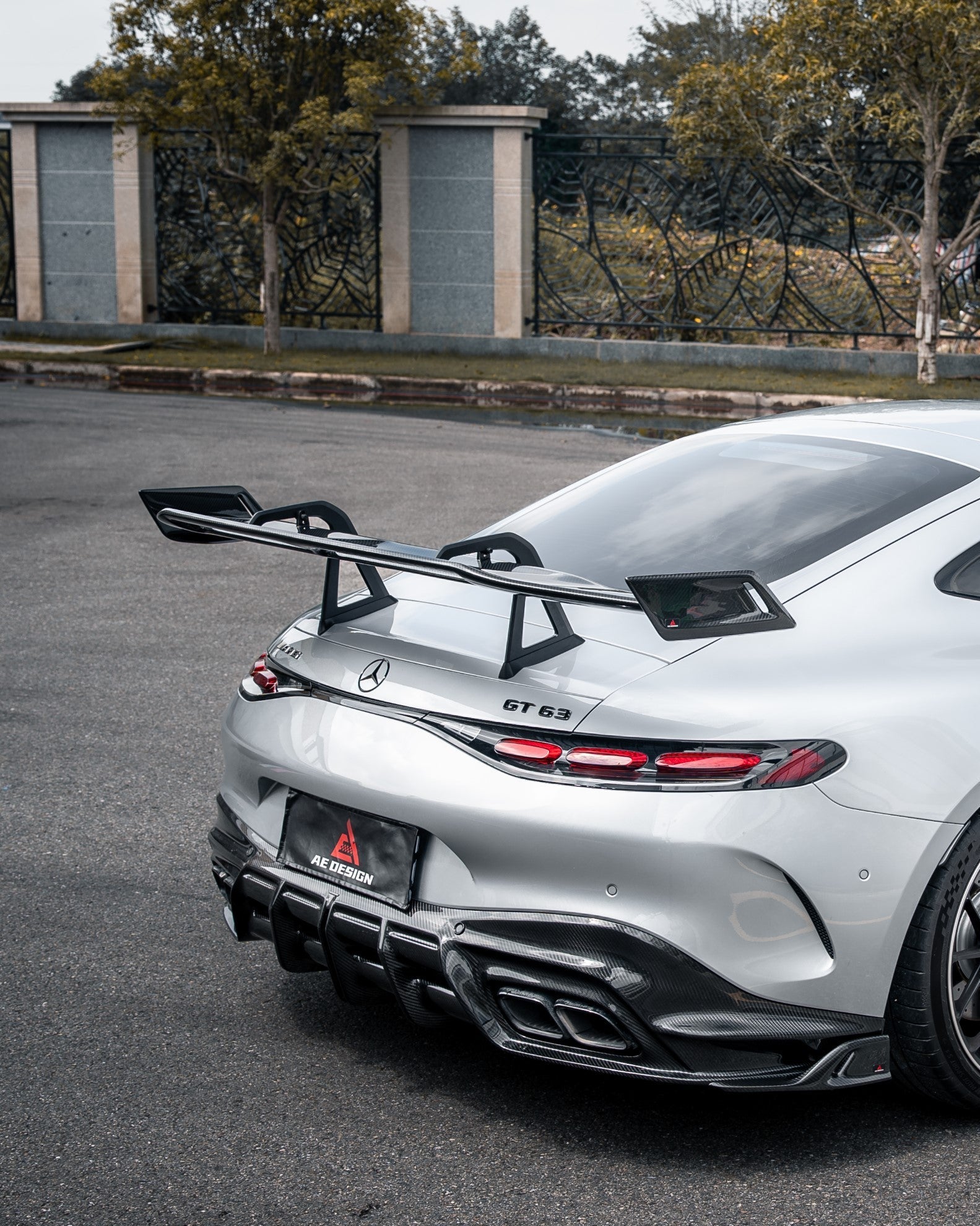 Mercedes Benz AMG GT63 SE Performance/Base C192 GT55 GT43 2025-ON with Aftermarket Parts - ART Rear Wing &amp; Deck Lid Dry Pre-preg Carbon Fiber from ArmorExtend