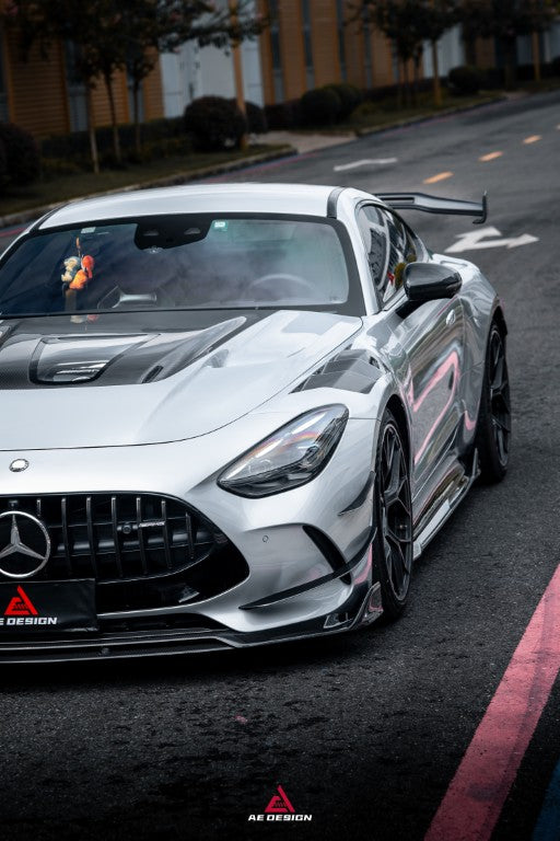 Mercedes Benz AMG GT63 SE Performance/Base C192 2025-ON with Aftermarket Parts - ART Front Lip Dry Pre-preg Carbon Fiber from ArmorExtend