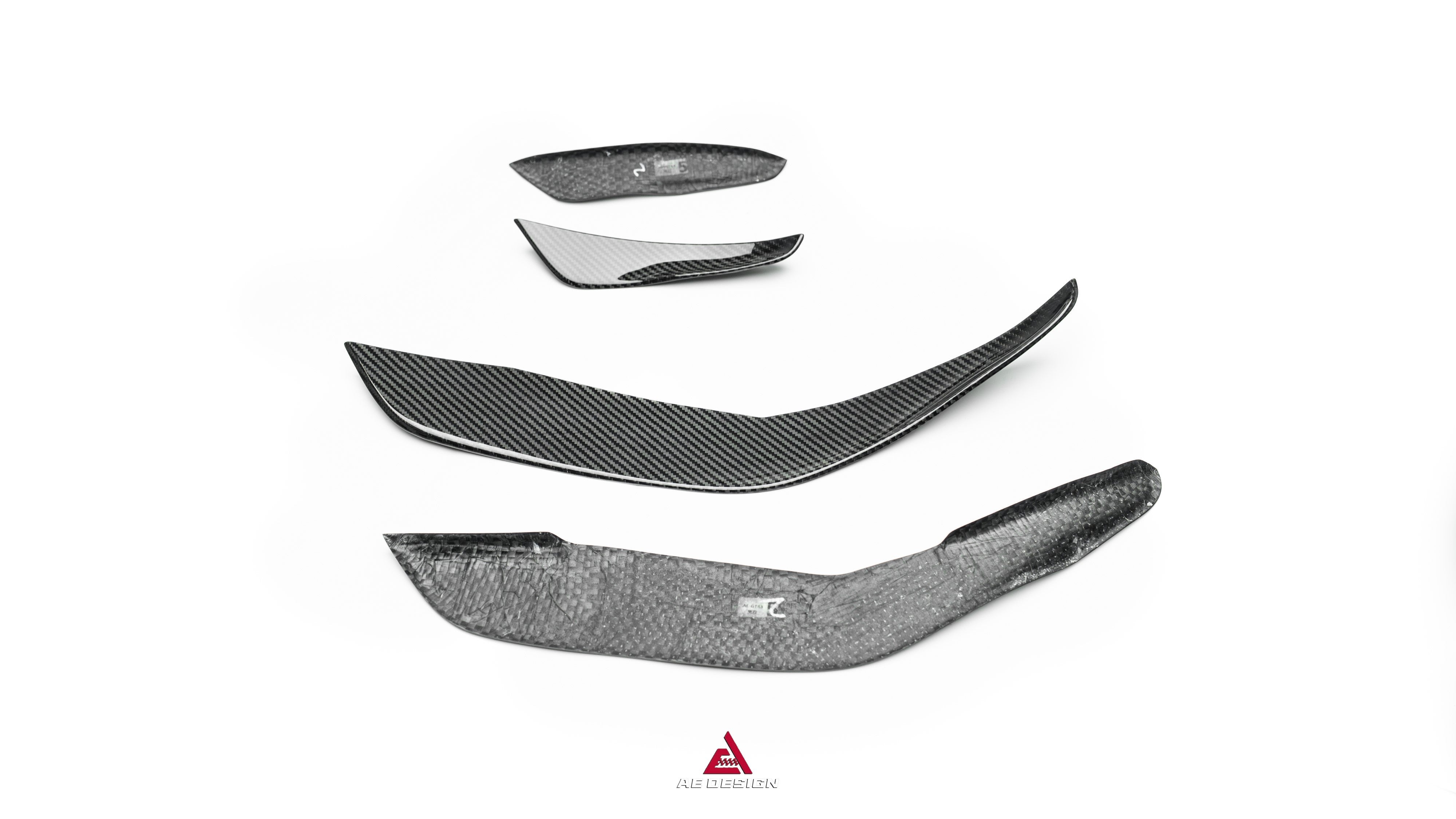 Mercedes Benz AMG GT63 SE Performance/Base C192 2025-ON with Aftermarket Parts - ART Front Canards Dry Pre-preg Carbon Fiber from ArmorExtend