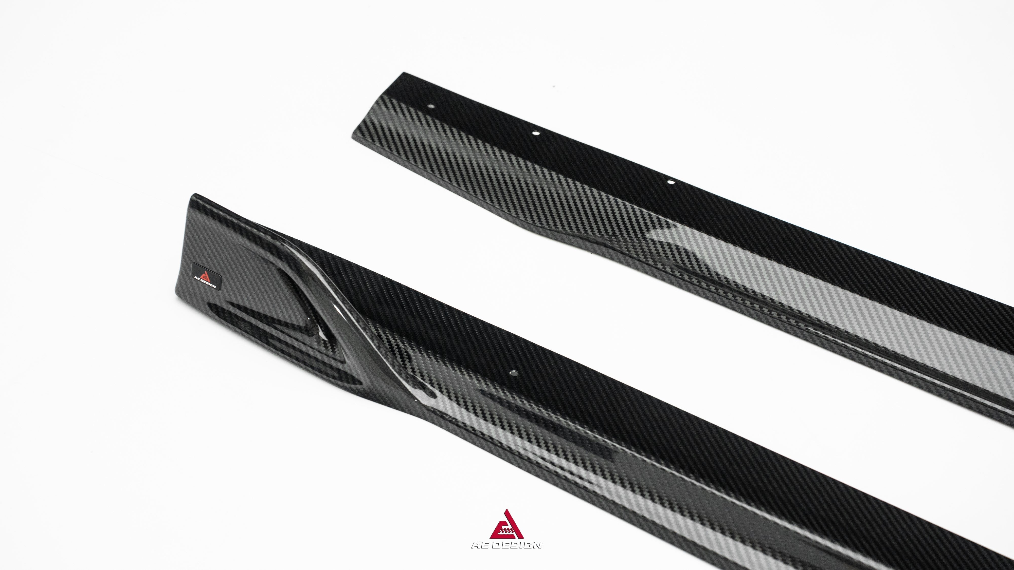 Mercedes Benz AMG GT63 SE Performance/Pro/Base GT55 C192 2025-ON with Aftermarket Parts - ART Side Skirts Dry Pre-preg Carbon Fiber from ArmorExtend