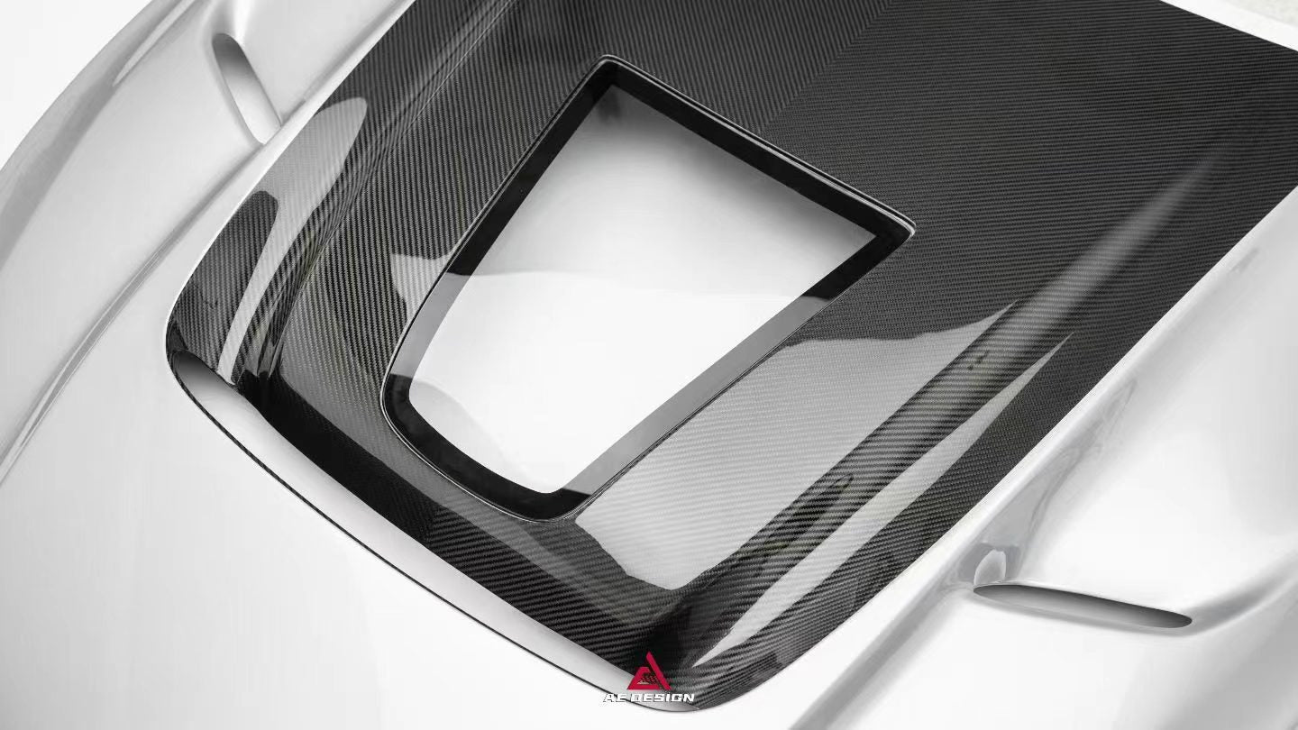 Mercedes Benz AMG GT63 SE Performance/Pro/Base GT55 GT43 C192 2025-ON with Aftermarket Parts - ART Hood Bonnet Dry Pre-preg Carbon Fiber from ArmorExtend