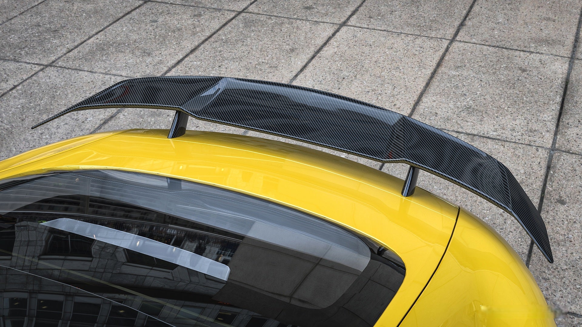 Mercedes Benz AMG GT GTS GTC C190 2015 2016 2017 2018 2019 2020 2021 with Aftermarket Parts - V2 Style Rear Spoiler Wing Carbon Fiber from Ventus Veloce