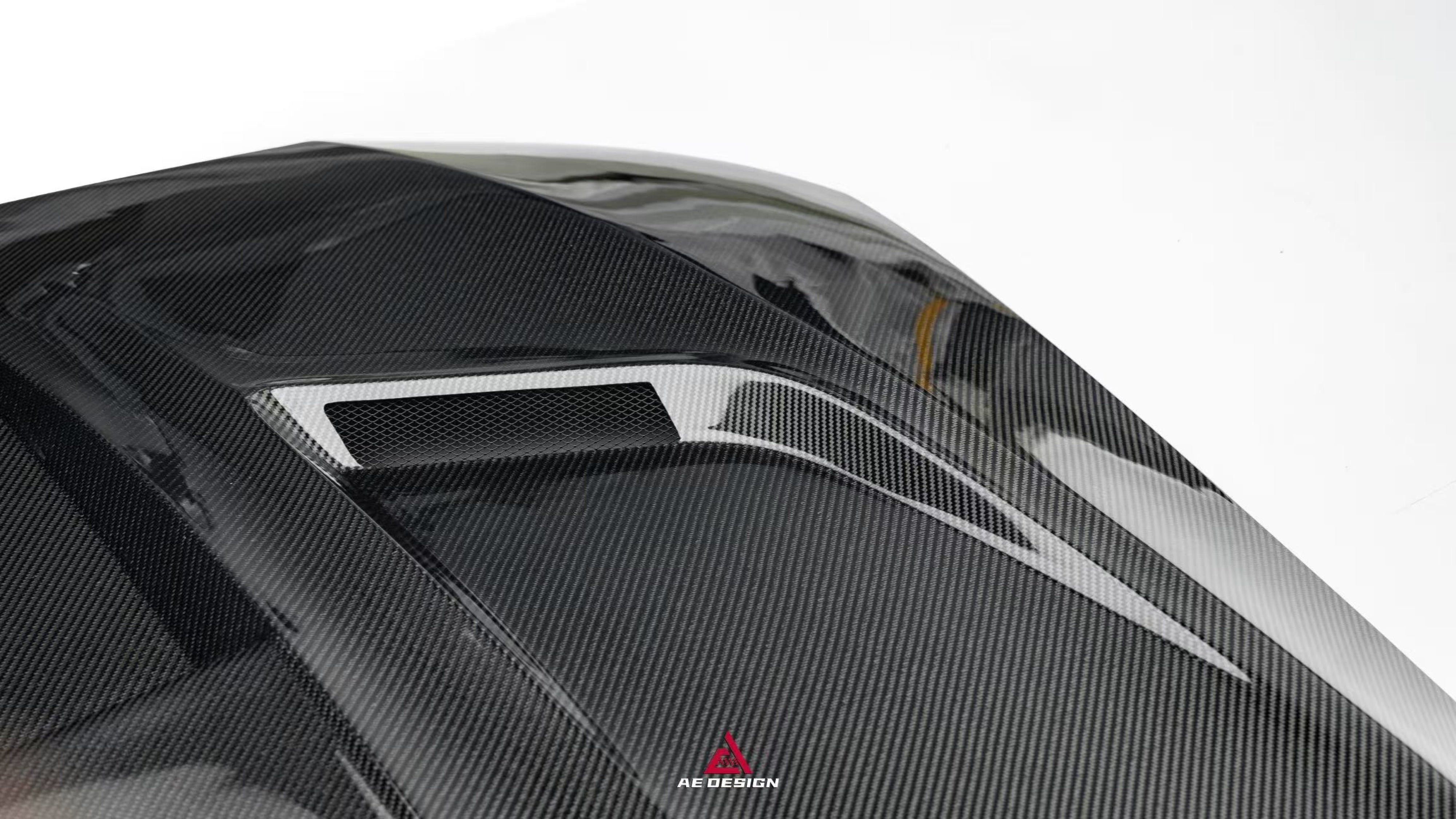 Mercedes Benz C-Class AMG C63 C43 C300 W206 S206 2021-ON with Aftermarket Parts - ART Hood Bonnet Double-sided Pre-preg Carbon Fiber from ArmorExtend