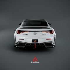 Mercedes Benz CLE-Class AMG CLE 53 C236 A236 2024-ON with Aftermarket Parts - AE Style ear Lip Spoiler Dry Pre-preg Carbon Fiber from?ArmorExtend
