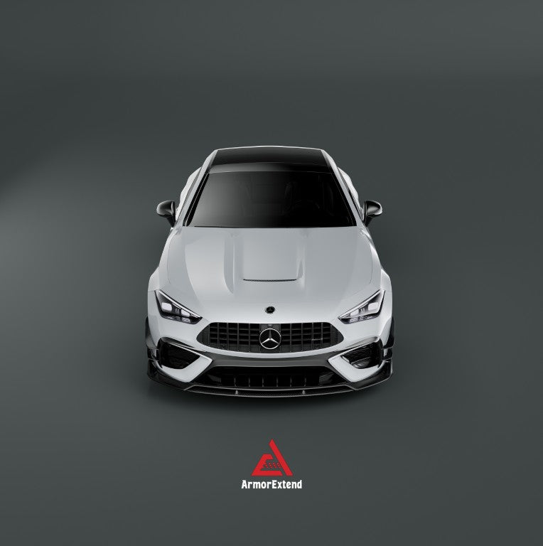 Mercedes Benz CLE-Class AMG CLE 53 C236 A236 2024-ON with Aftermarket Parts - AE Style Front Canards Dry Pre-preg Carbon Fiber from?ArmorExtend