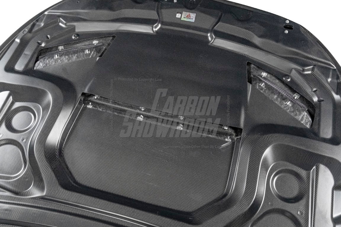 Mercedes Benz E63 E63S W213 2017 2018 2019 2020 2021 2022 2023 2024 with Aftermarket Parts - AE Hood Bonnet Carbon Fiber from ArmorExtend