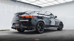 Mercedes Benz GLC43 AMG & GLC300 (with sport-package bumper, does not fit base model) W253 GLC & GLC Coupe 2020 2021 2022 2023 with Aftermarket Parts - AE Style Rear Diffuser & Canards?Carbon Fiber?from ArmorExtend