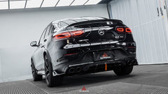 Mercedes Benz GLC43 AMG & GLC300 (with sport-package bumper, does not fit base model) W253 GLC & GLC Coupe 2020 2021 2022 2023 with Aftermarket Parts - AE Style Rear Diffuser & Canards?Carbon Fiber?from ArmorExtend