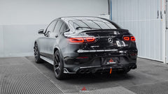 Mercedes Benz GLC43 AMG & GLC300 (with sport-package bumper, does not fit base model) W253 GLC & GLC Coupe 2020 2021 2022 2023 with Aftermarket Parts - AE Style Rear Diffuser & Canards?Carbon Fiber?from ArmorExtend
