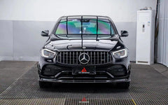 Mercedes Benz GLC43 AMG & GLC300 (with sport-package bumper, does not fit base model) W253 GLC & GLC Coupe 2020 2021 2022 2023 with Aftermarket Parts - AE Style Front Lip Pre-preg Carbon Fiber from ArmorExtend