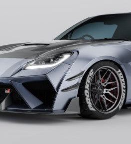 Subaru BRZ ZD8 &  Toyota GR86 ZN8 2022-ON with Aftermarket Parts - PROJECT WIDEBODY Front Bumper Canards Carbon Fiber / FRP from CMST Tuning