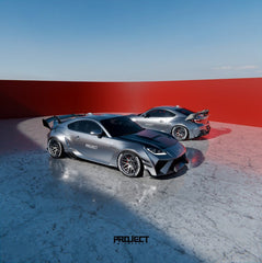Subaru BRZ ZD8 2022-ON & Toyota GR86 ZN8 2022-ON with Aftermarket Parts - PROJECT WIDEBODY Front Bumper Carbon Fiber / FRP from CMST Tuning