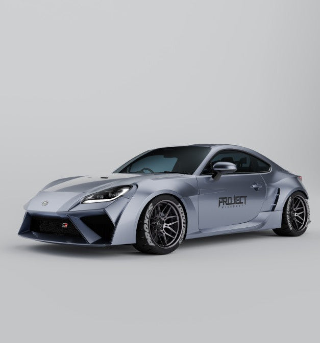 Subaru BRZ ZD8 2022-ON & Toyota GR86 ZN8 2022-ON with Aftermarket Parts - PROJECT WIDEBODY Full Kit Carbon Fiber/FRP from PROJECT WIDEBODY