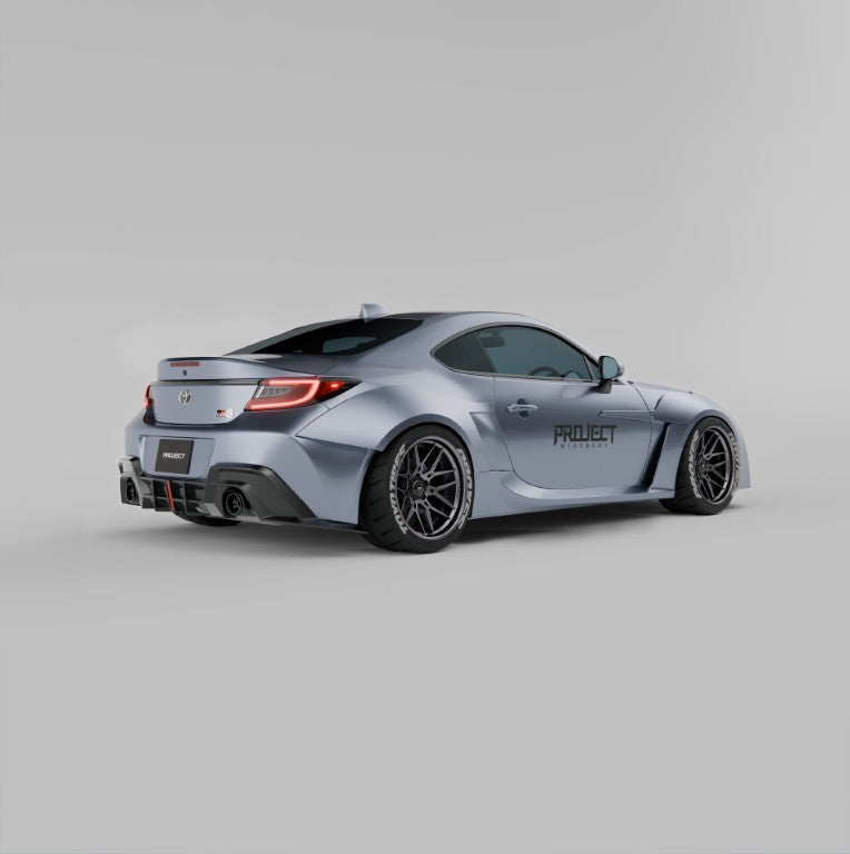 Subaru BRZ ZD8 2022-ON & Toyota GR86 ZN8 2022-ON with Aftermarket Parts - PROJECT WIDEBODY Full Kit Carbon Fiber/FRP from PROJECT WIDEBODY