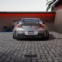 Subaru BRZ ZD8 2022-ON &  Toyota GR86 ZN8 2022-ON with Aftermarket Parts - PROJECT WIDEBODY Rear Bumper Valences Carbon Fiber / FRP from CMST Tuning