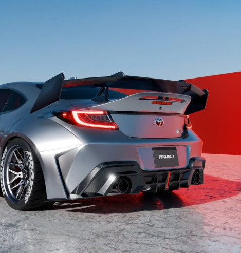 Subaru BRZ ZD8 2022-ON &  Toyota GR86 ZN8 2022-ON with Aftermarket Parts - PROJECT WIDEBODY Rear Diffuser Carbon Fiber / FRP from CMST Tuning