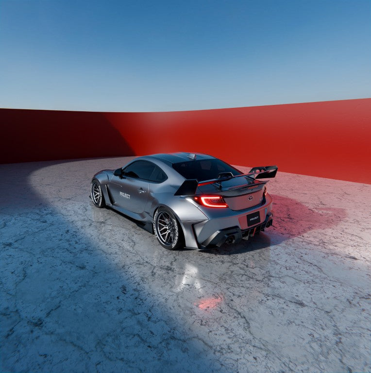 Subaru BRZ ZD8 2022-ON &  Toyota GR86 ZN8 2022-ON with Aftermarket Parts - PROJECT WIDEBODY Rear Diffuser Carbon Fiber / FRP from CMST Tuning