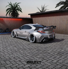 Subaru BRZ ZD8 2022-ON & Toyota GR86 ZN8 2022-ON with Aftermarket Parts - PROJECT WIDEBODY V3 Rear Spoiler Wing Carbon Fiber / FRP from PROJECT WIDEBODY