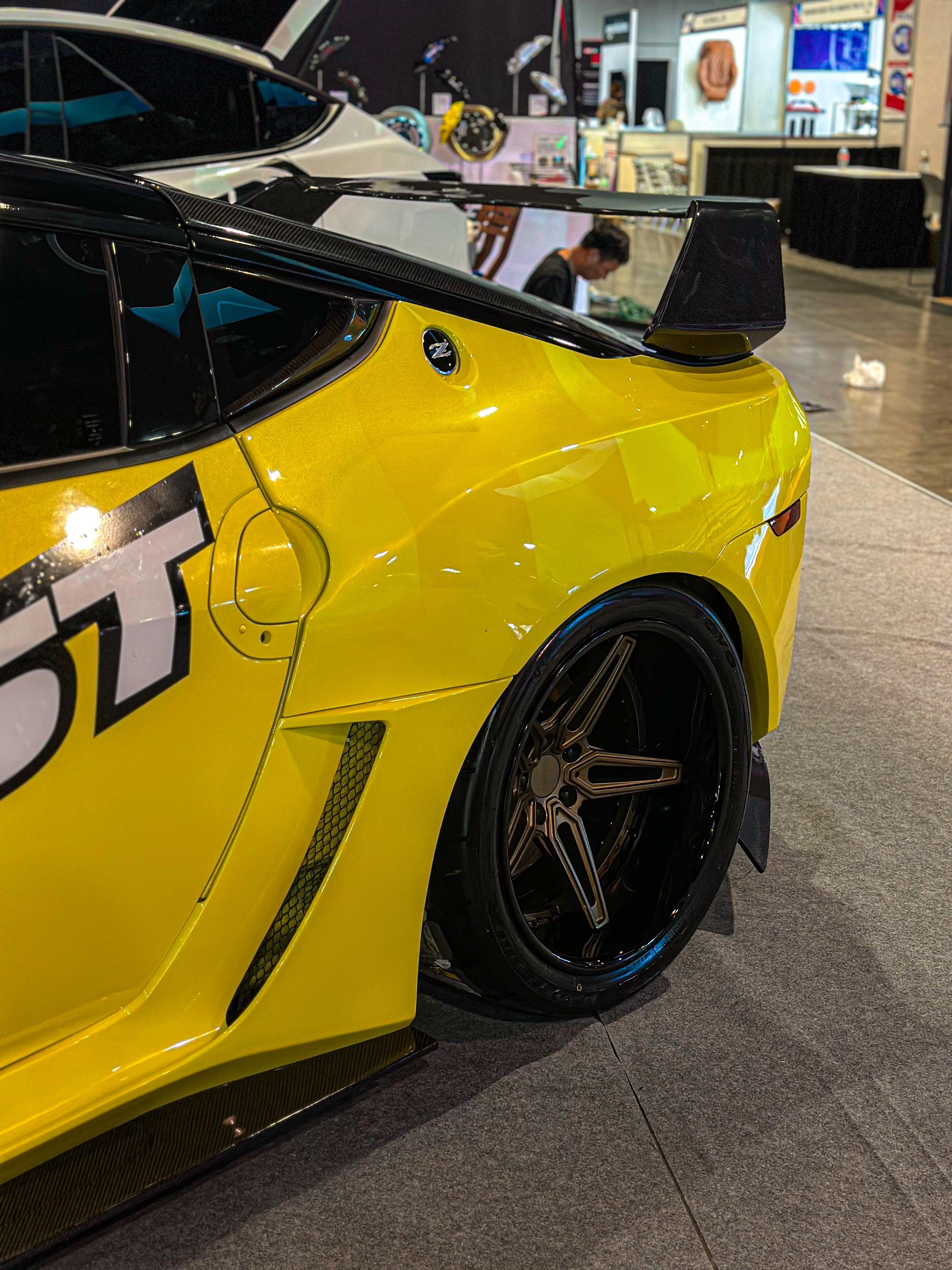 Nissan Z 400Z RZ34 Fairlady 2022-ON with Aftermarket Parts - Rear Flares and Fuel Door Carbon Fiber / FRP from PROJECT WIDEBODY
