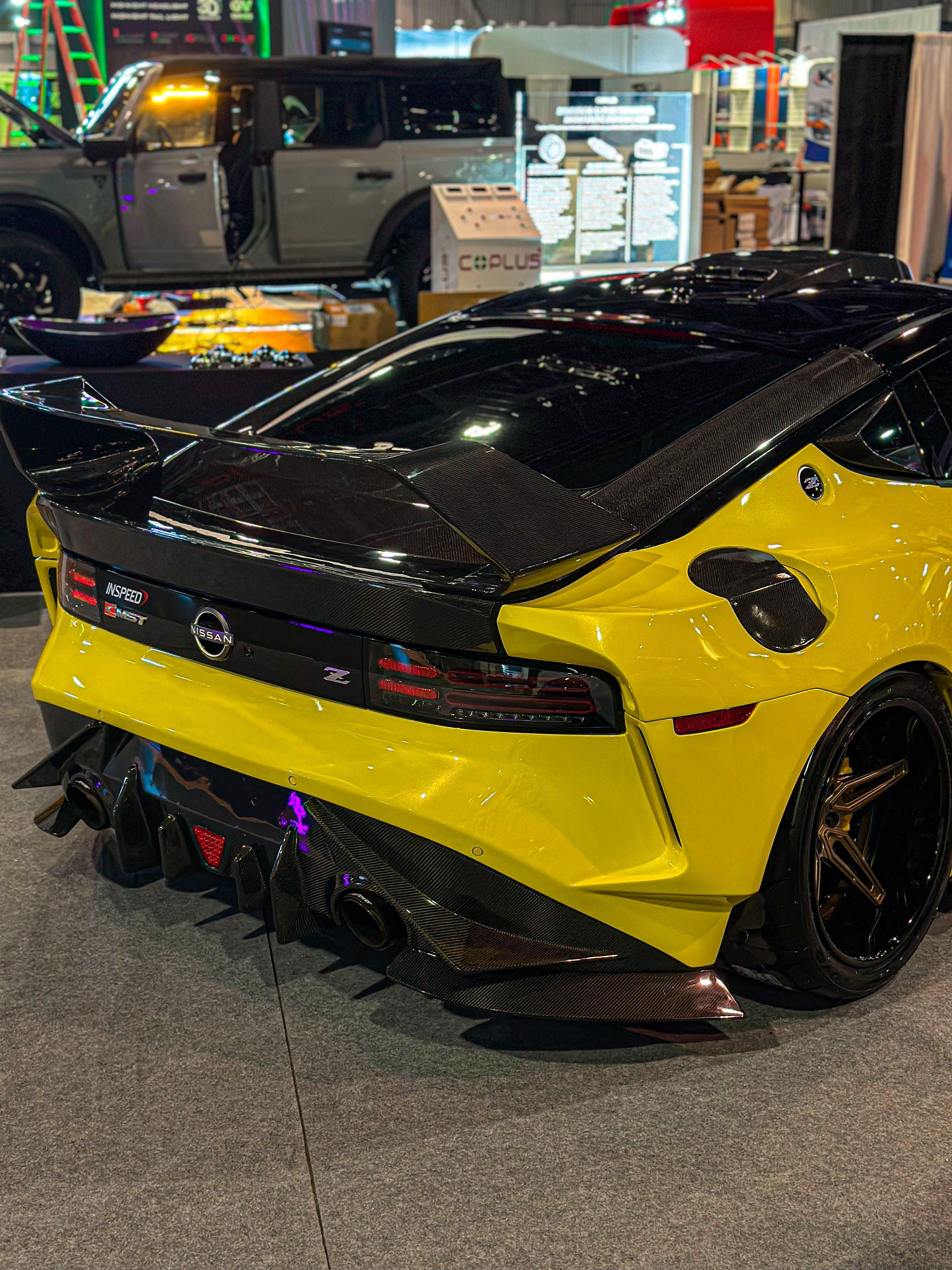 Nissan Z 400Z RZ34 Fairlady 2022-ON with Aftermarket Parts - Rear Flares and Fuel Door Carbon Fiber / FRP from PROJECT WIDEBODY
