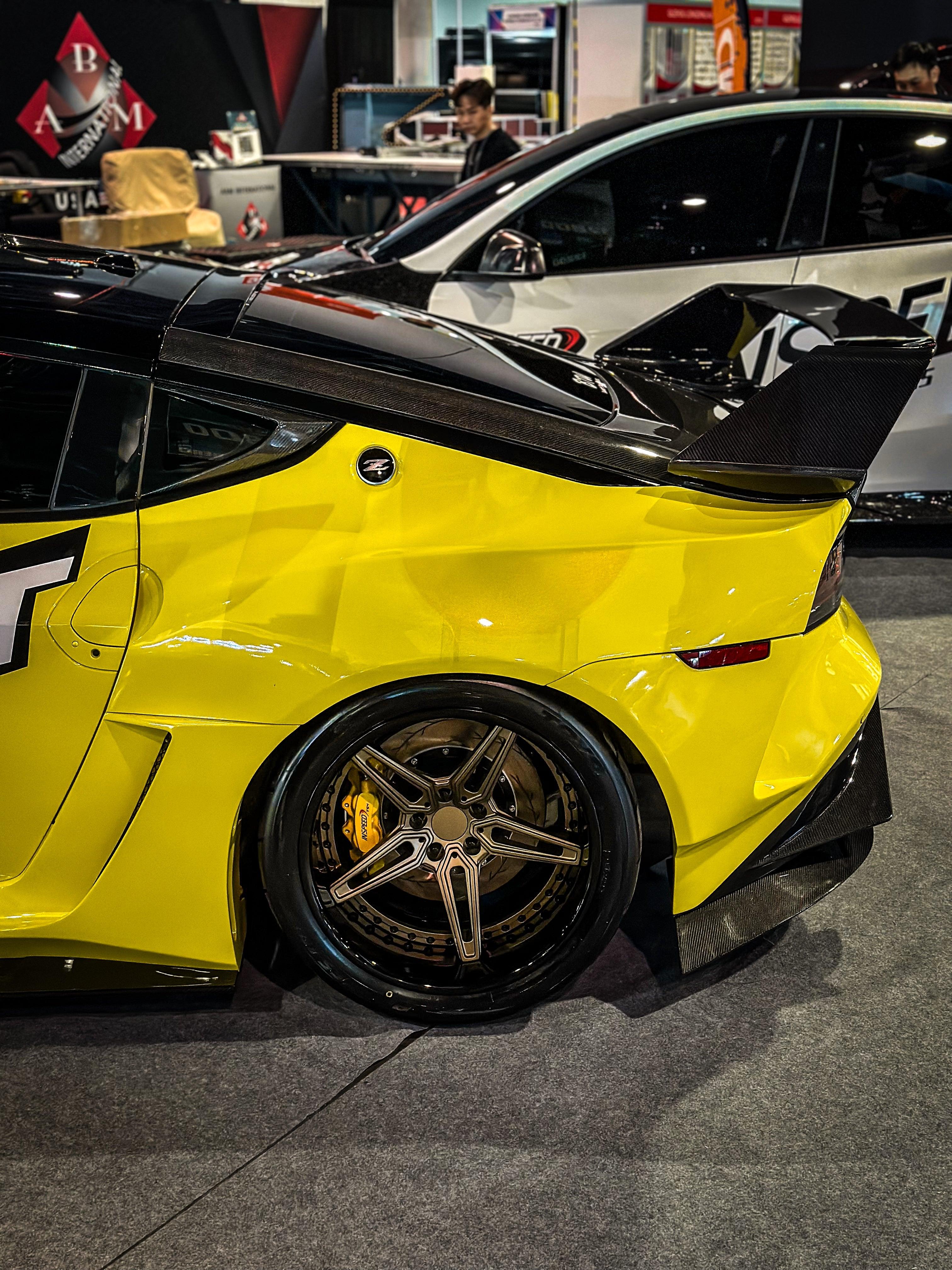 Nissan Z 400Z RZ34 Fairlady 2022-ON with Aftermarket Parts - Rear Flares and Fuel Door Carbon Fiber / FRP from PROJECT WIDEBODY