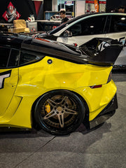 Nissan Z 400Z RZ34 Fairlady 2022-ON with Aftermarket Parts - Rear Flares and Fuel Door Carbon Fiber / FRP from PROJECT WIDEBODY