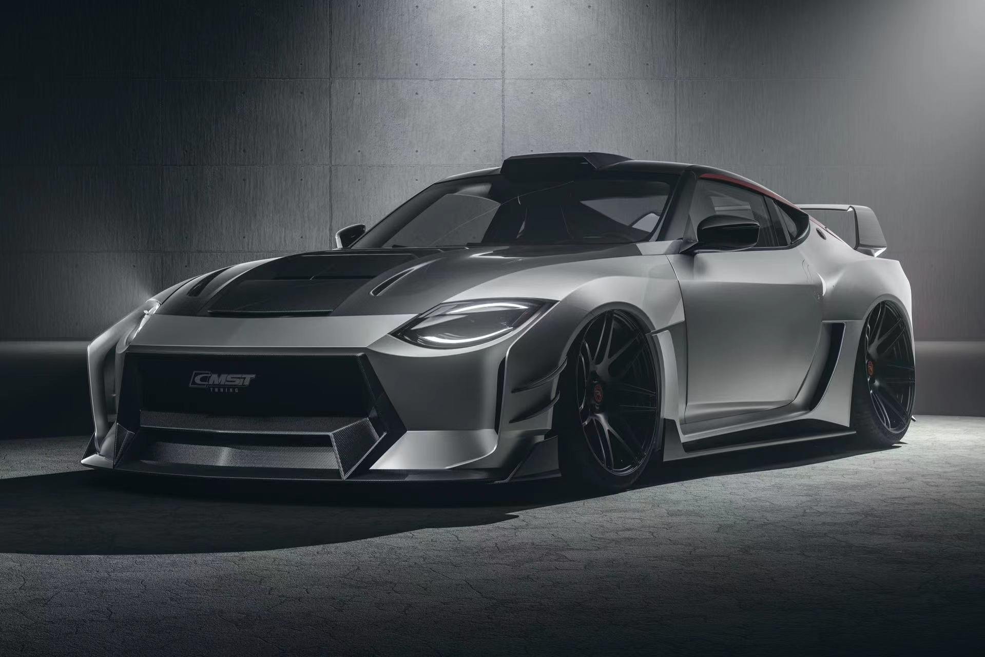 Nissan Z 400Z RZ34 Fairlady 2022-ON with Aftermarket Parts - Rear Flares and Fuel Door Carbon Fiber / FRP from PROJECT WIDEBODY