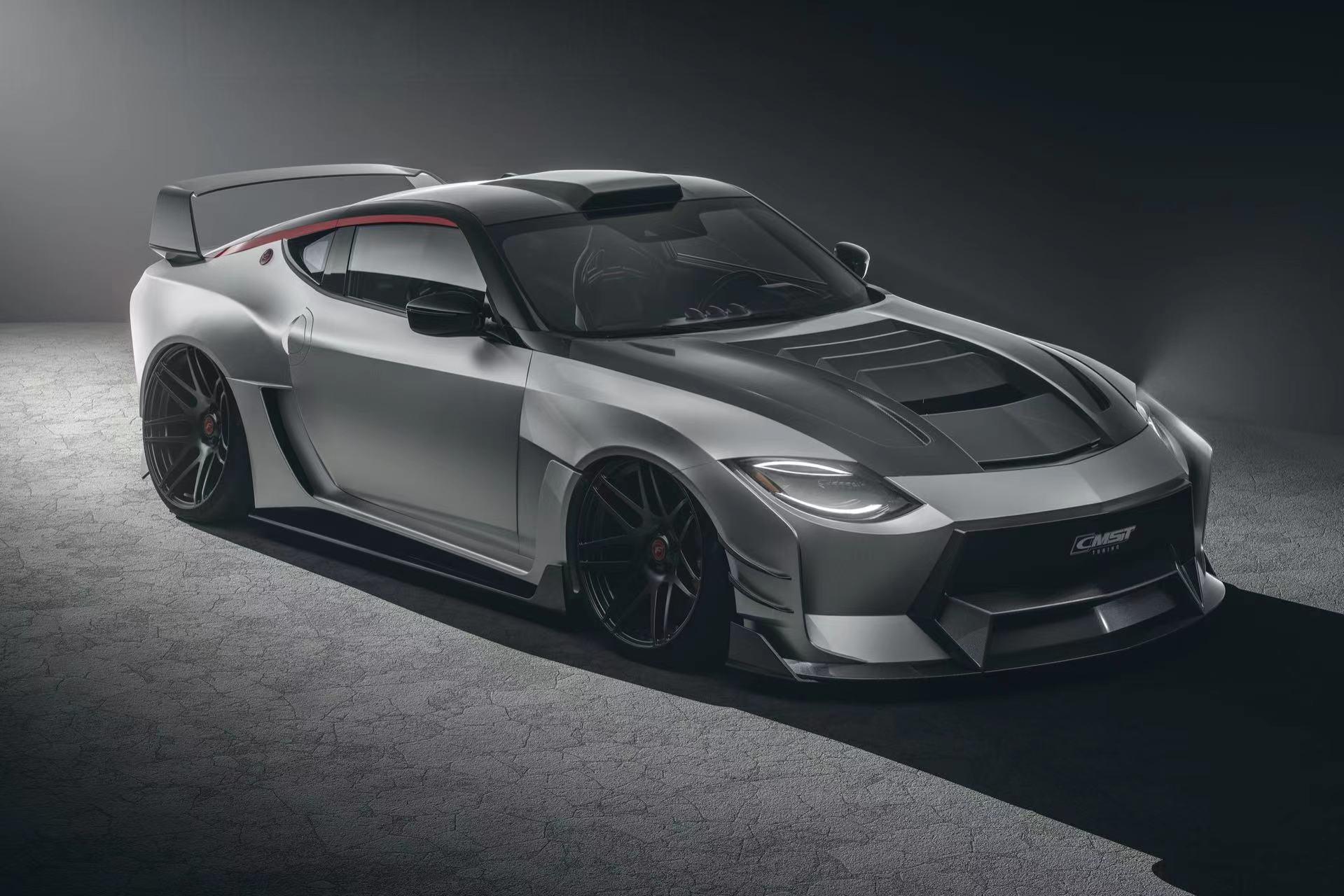 Nissan Z 400Z RZ34 Fairlady 2022-ON with Aftermarket Parts - Rear Flares and Fuel Door Carbon Fiber / FRP from PROJECT WIDEBODY