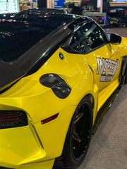 Nissan Z 400Z RZ34 Fairlady 2022-ON with Aftermarket Parts - Rear Flares and Fuel Door Carbon Fiber / FRP from PROJECT WIDEBODY