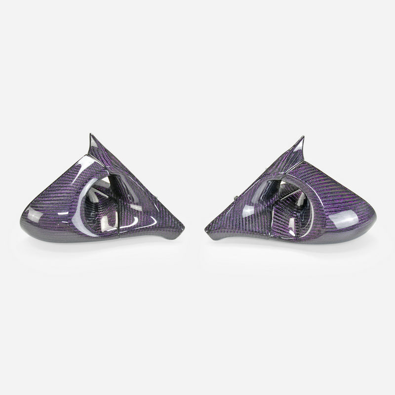 Nissan R32 Skyline GTR 1989 1990 1991 1992 1993 1994 & R32 Skyline GTS 1989 1990 1991 1992 1993 1994 with Aftermarket Parts - GND-R Style Mirror (Right Hand Drive Vehicle) Carbon Fiber / FRP from EPR USA